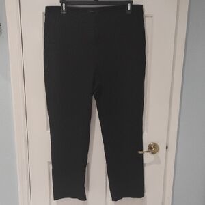 J. Crew Women's Sleek Black 16 Tall Trousers